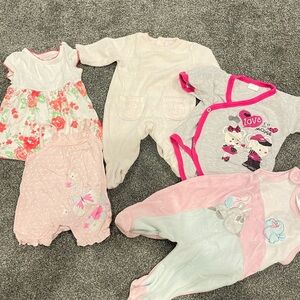 New born baby girl bundle